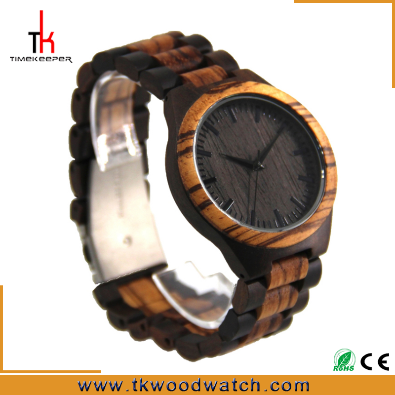 Hot selling oem japan movement Fashion design mens all wood china watch
