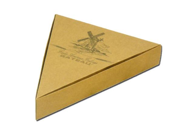Buy cheap Manufacture Wholesale Custom Made Color Printed Kraft Paper Pizza Box Packaging , Triangle Shape Kraft Paper Box from wholesalers