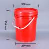 Buy cheap Customrized Logo 5 Gallon Plastic Bucket Pail Barrel For Paint Industry Packing Container from wholesalers