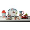 Buy cheap Platter Dinner Plate And Salad Bowl Set Ceramic Houseware Of 4 Dinner Set For Christmas from wholesalers