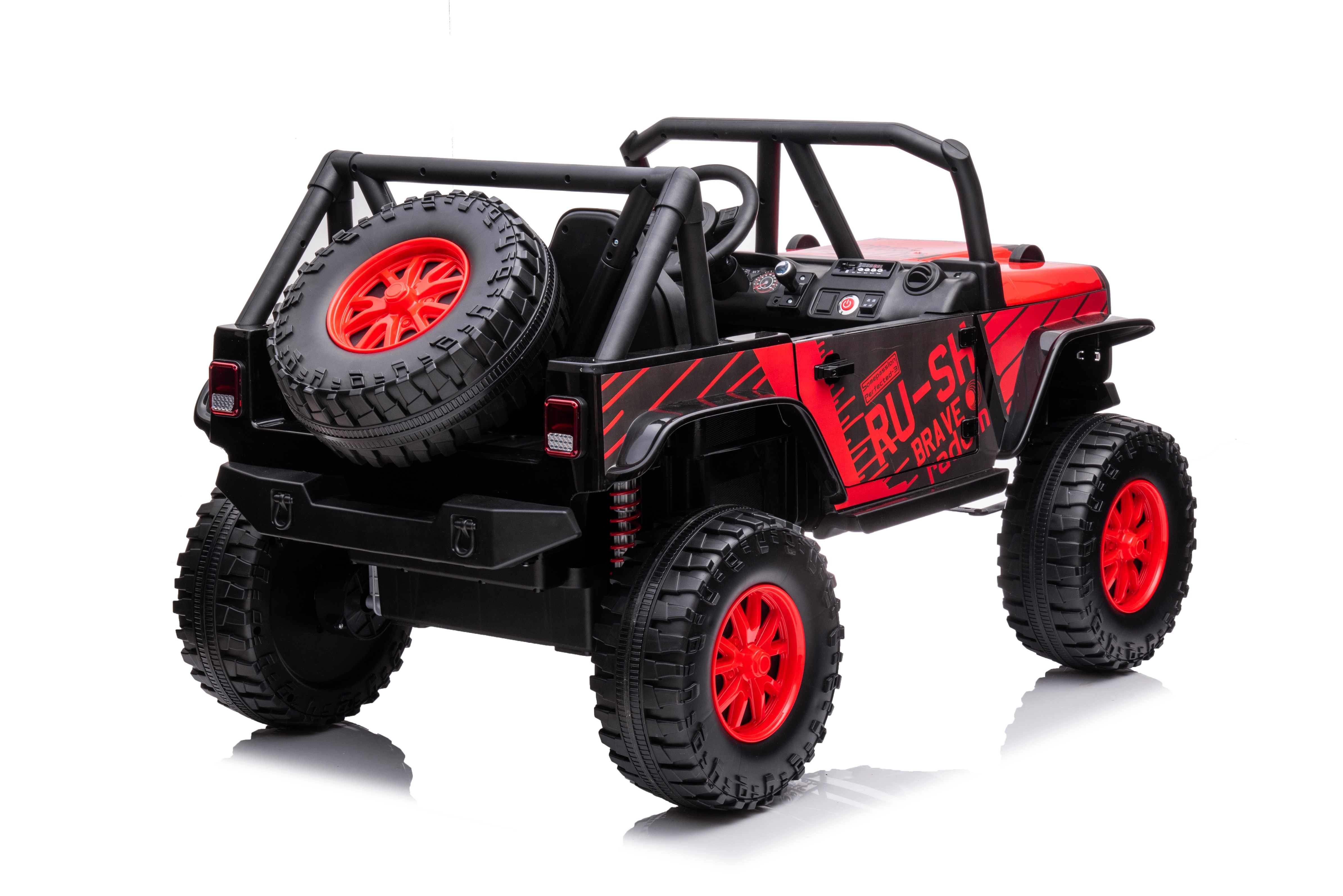 24 Volt Ride On Toys with Remote Control and 2 Seater Plastic PP Material