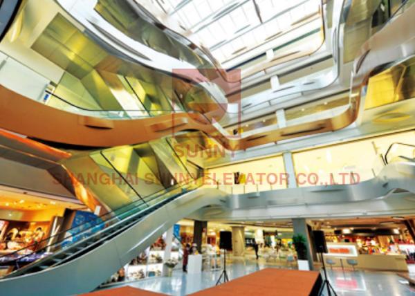 Buy cheap Indoor / Outdoor Shopping Mall Escalator Comfortable With 35 Degree 5.5kw from wholesalers