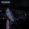 Buy cheap Large Outdoor Metal Art Abstract Marine Animals LED Lights Whale Stainless Steel Sculpture from wholesalers