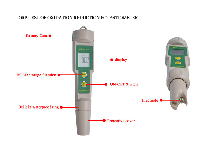 CE Waterproof LCD Resolution 1mV Digital ORP Meter