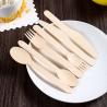 Buy cheap Unbleached Recycled Picnic Disposable Wooden Cutlery Set Biodegradable Bagasse from wholesalers