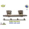 Buy cheap metal coffin bar H019 amak Metal Coffin Handles With Steel Bar 30 x 9.5 cm antique bronze color from wholesalers