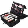 Buy cheap Big Cosmetic Organizer Bag With Adjustable Dividers Polyester / Nylon Material from wholesalers