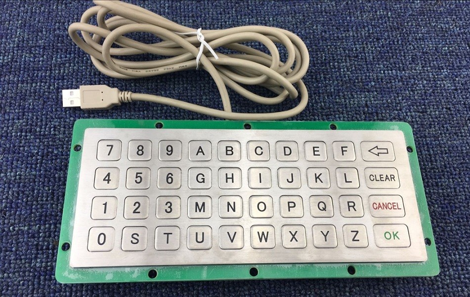 USB/PS/2 metal customized keyboard for road parking