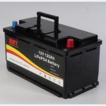 Long Lasting 12V 120AH Lifepo4 Battery Pack For Solar System Black Charge