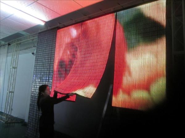 Buy cheap Advertising P4mm Flexible Led Display Screen With 140º Viewing Angle from wholesalers