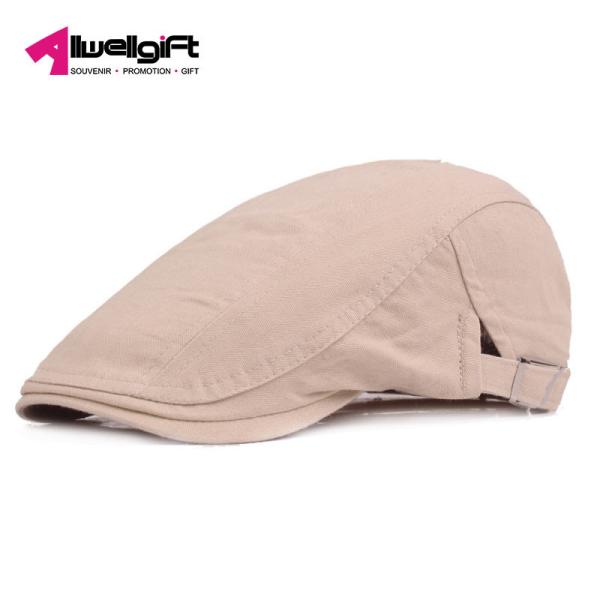 Buy cheap Adjustable Custom Logo Hats Cotton Travel Beret Cap for Adults from wholesalers