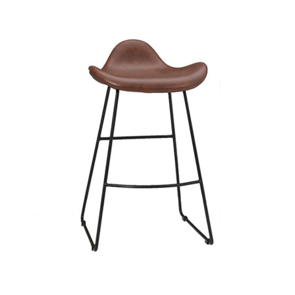 Buy cheap Leather Kitchen Industrial Bar Stools / Iron Base Industrial Bar Chairs from wholesalers