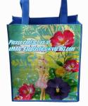 eco reusable pp woven shopping bag with logo design, eco-friendly cheap