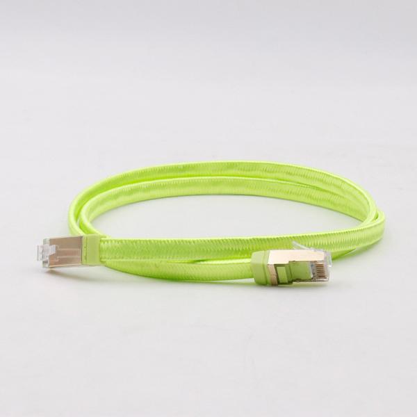 Buy cheap 600MHz Green Cat 7 Network Cable Cat 7 Flat Ethernet Cable For Secure Connections from wholesalers