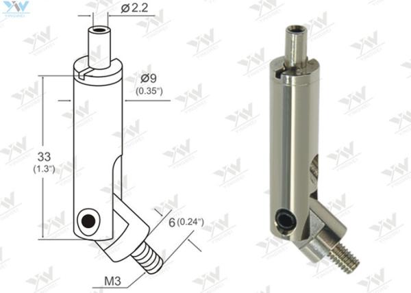 Buy cheap Nickel Finish Aircraft Cable Fixture Hangers And M3 Threaded Swivel Joint from wholesalers
