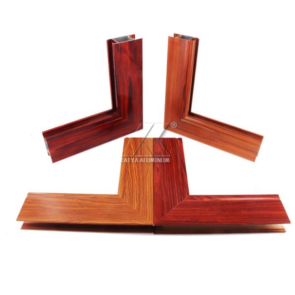 Buy cheap 6063 Aluminium Extrusion Profile Wood Grain Casement Window Profile from wholesalers