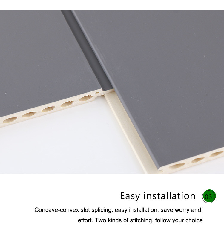 Moisture Proof WPC Fluted Wall Panels 1220*2440mm 1220*2600mm