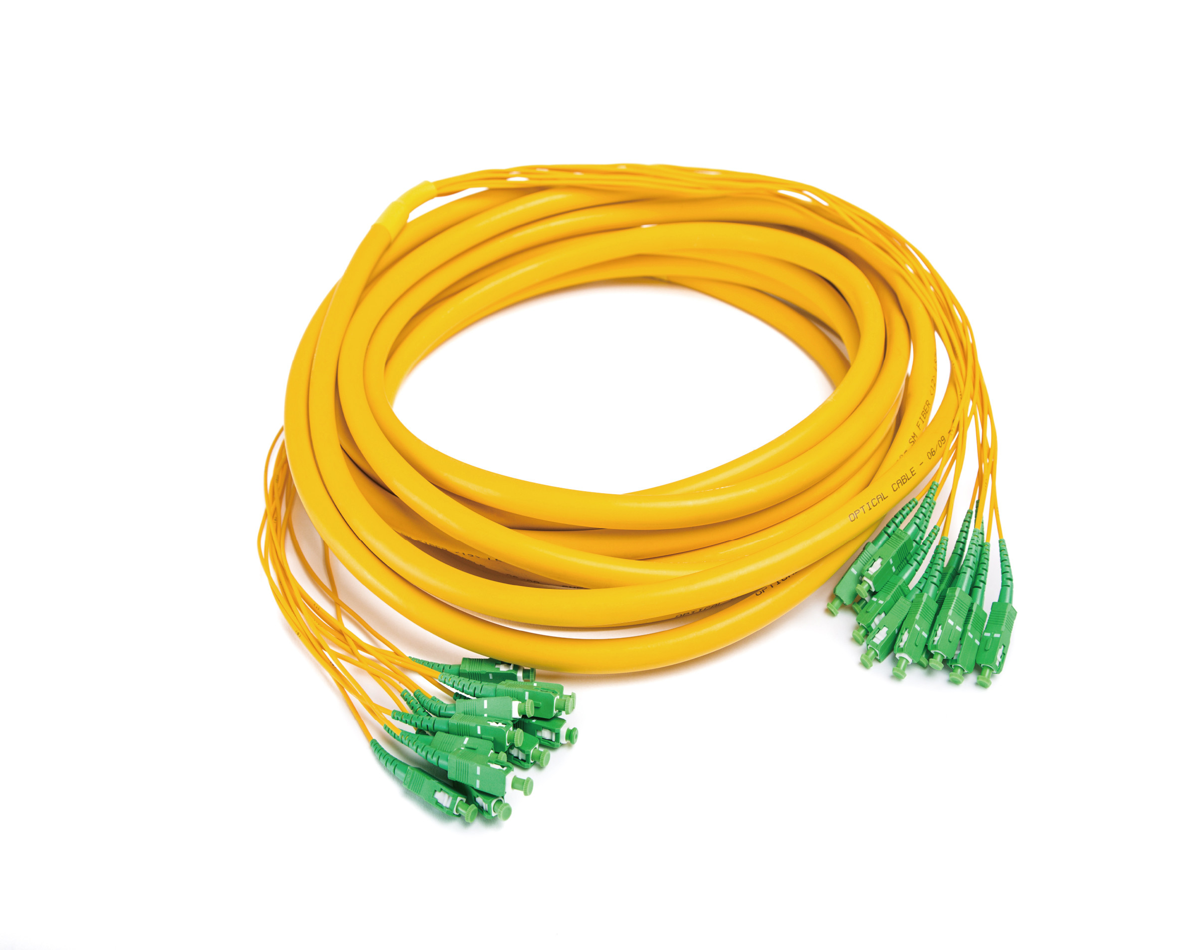 Fiber Optic Patch Cord/ Fiber Optic Bundle Patch Cord/Stable Optical Properties/Good Exchangability/ LSZH/ Yellow/