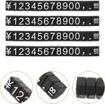 End Convex Digital Metal Jewelry Tags Display for Luxury Coppery Gold Silver