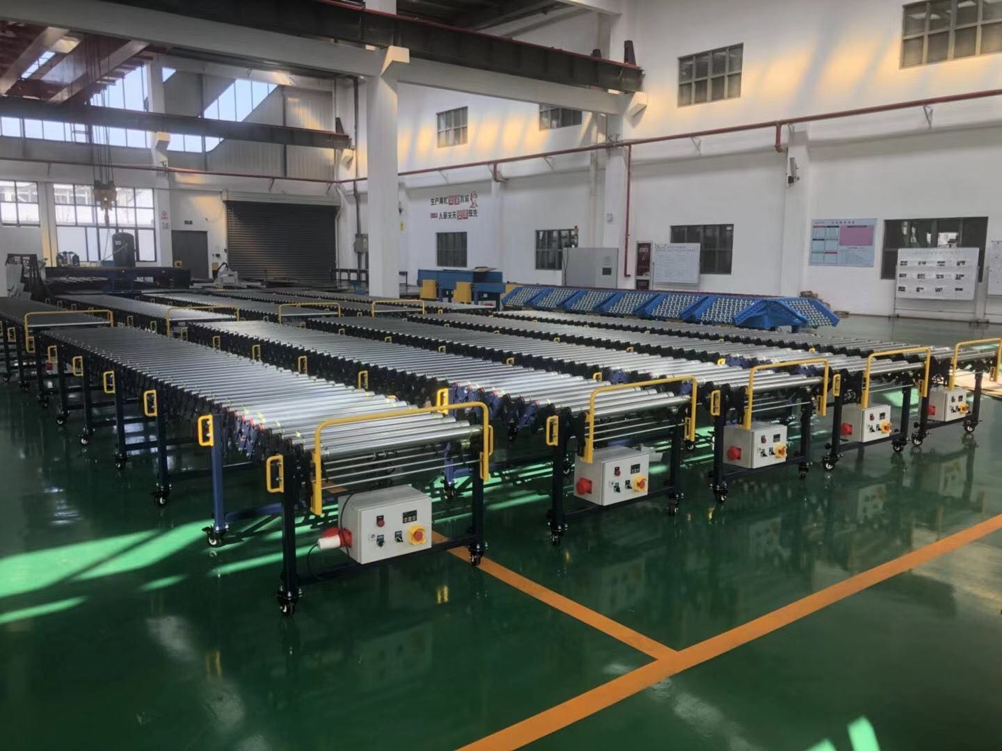 Motorized Gravity factory high speed flexible gravity conveyor