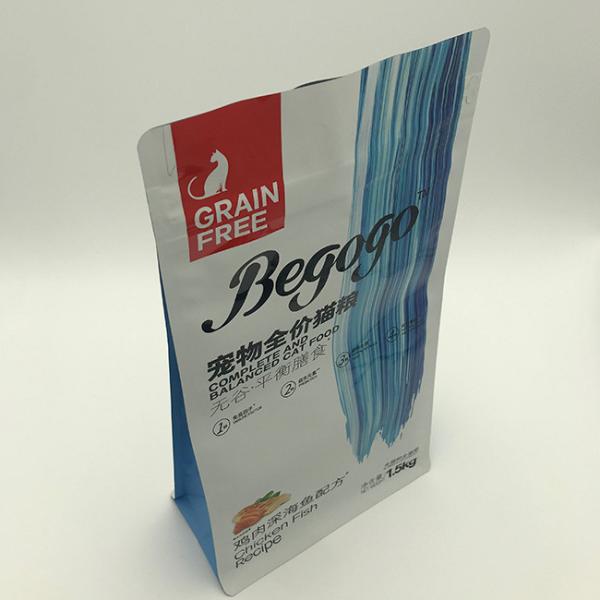 Buy cheap 280 X 210MM 1.5kg Flat Bottom Side Gusset Bag PET12 Cat Food In Recyclable Packaging from wholesalers