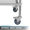 Buy cheap Lab Rolling Cart 3 Shelves Shelf Stainless Steel Rolling Cart Catering Dental Utility Cart Commercial Wheel Dolly from wholesalers