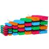 Buy cheap DIY 53kg Stackable Plastic Bins Blue Yellow Green from wholesalers