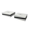 Buy cheap Off White Pendant Ring Packaging Boxes Clamshell PU Jewellery Gift Box from wholesalers