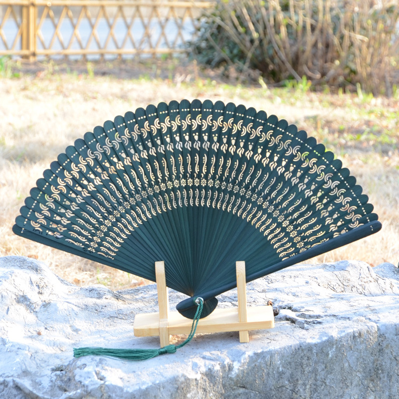Hand Held Bamboo Folding Fan Hand Fan,Chinese/Japanese Charming Elegant Vintage Retro Style