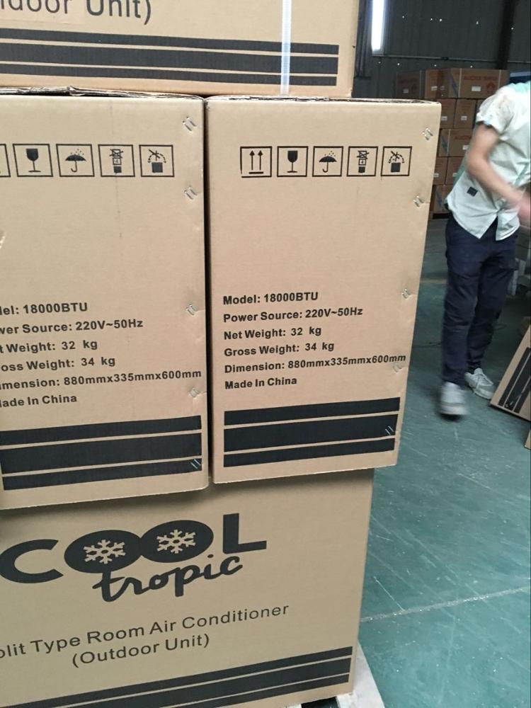 New panel wall split air conditioner SONCAP UL CE