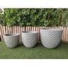 Buy cheap Set 6 Diamond Design Antique Grey Flower Pot Garden Pot Size 2 D18.5*H16.5cm from wholesalers