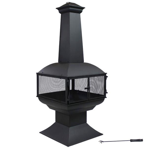 Outdoor Patio Backyard Garden Camping Heavy Duty Steel Wood Burning Firepit with