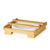 Buy cheap Adjustable Bamboo Kitchen Shelf Organiser Single Tier Under Cabinet Paper Plate Dispenser from wholesalers