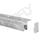 56*24mm Plaster LED Profile Anti-Dazzle Aluminum Channel For LED Strip