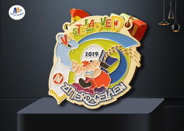 Buy cheap Personlized Metal Award Medals Colorful Filled Medailles 88.9*3MM from wholesalers