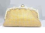 Classic full crystal rhinestone clutch dinner evening lady bride bridesmaid