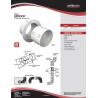 Buy cheap Plastic HVAC Accessories Dryer Venting Connector 4 Inch Air Conditioner Parts White Adapter from wholesalers