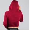 Buy cheap Dark Red Sports Team Hoodies Womens Cropped Hoodie from wholesalers