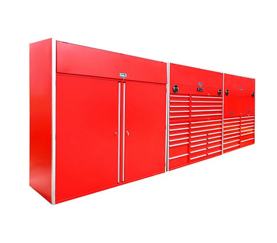 Tool Chest Set for Automotive Workshop Durable Power Coated Finish Garage Workbench Storage