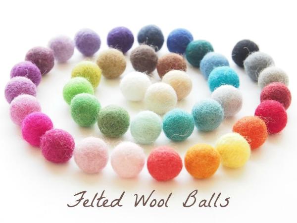 Buy cheap 0.8 Inch Felt Handicraft Wool Balls For Felting And Garland 30 Colors from wholesalers