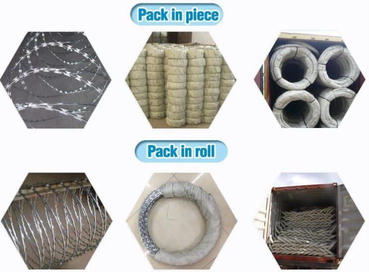 Military Conductive Security Razor Wire 900mm Coil Thermal Cbt-65 Type