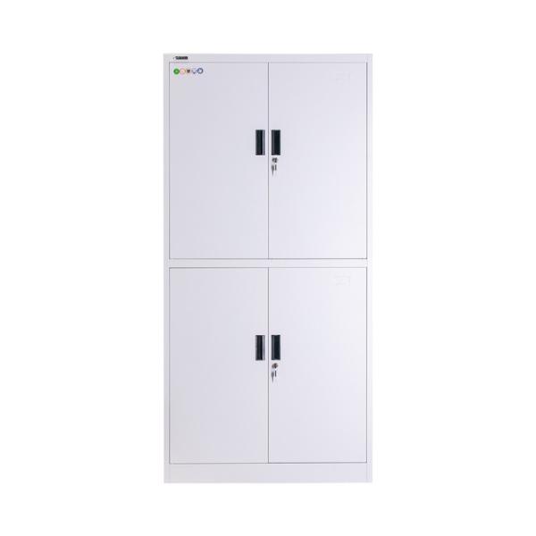 Buy cheap White Metal Book Storage Cabinets Minimalist Iron KD Structure from wholesalers