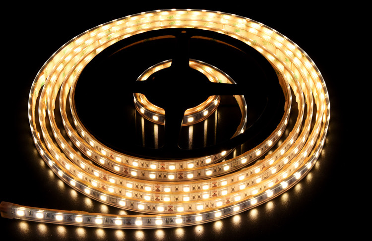 Waterproof 5050 Single Color LED Strip Lights 12V 24V Warm White Blue Green Outdoor IP65 IP68