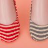 Buy cheap Grey / Red Stripes Non Slip Invisible Socks No Show Liner Socks With Good Elasticity from wholesalers