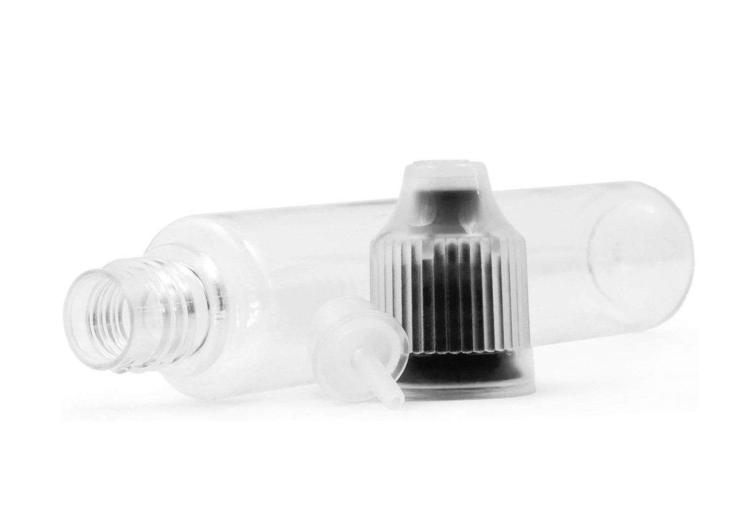 30 Ml Miniature Transparent Pet Bottles Secure With Child Resistant Cap