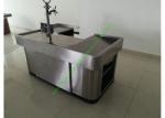 Stainless Steel Cash Register Checkout Counter / Shop Checkout Stand