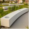 Buy cheap White Grey Modern Concrete Outdoor Dining Patio Table GRC Garden Table from wholesalers