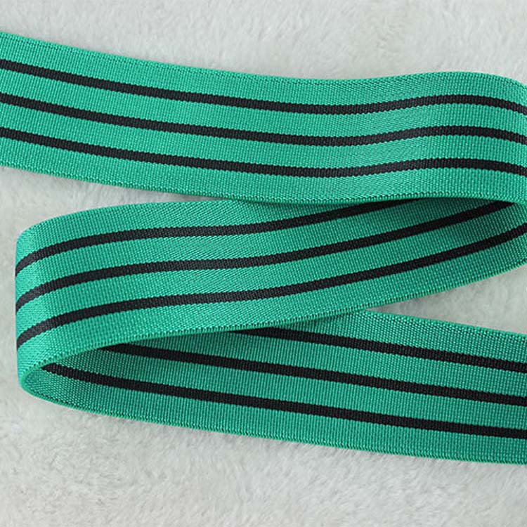 40mm Upholstery Elastic Band Green Elastic Webbing For Outdoor Furniture