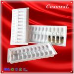 Transparent 0.5mm PVC Plastic Tray Packaging 3ml Vial Plastic Medical Tray