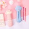 Buy cheap Silicone Pencil Case, Magenta-Pink Pencil Pouch, Pencil Case Small, Pencil Pouch Aesthetic from wholesalers